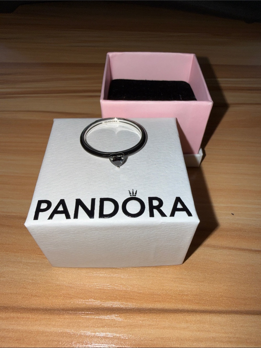 Pandora ME Black Chakra Heart Ring Size 10.5 64